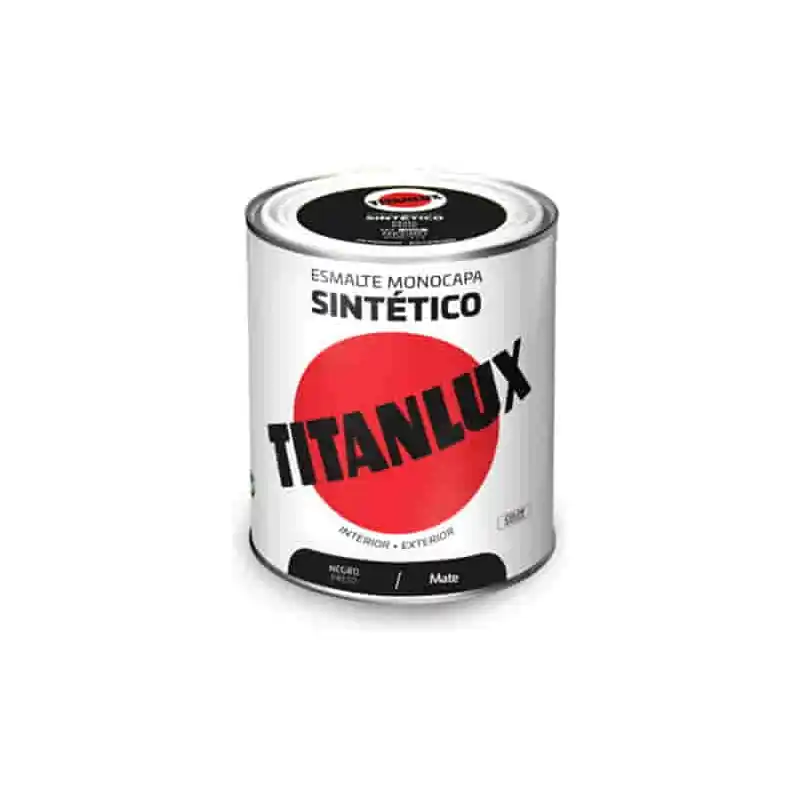 Esmalte sintetico titan mate 0576 250 ml negro - Esmalte sintético