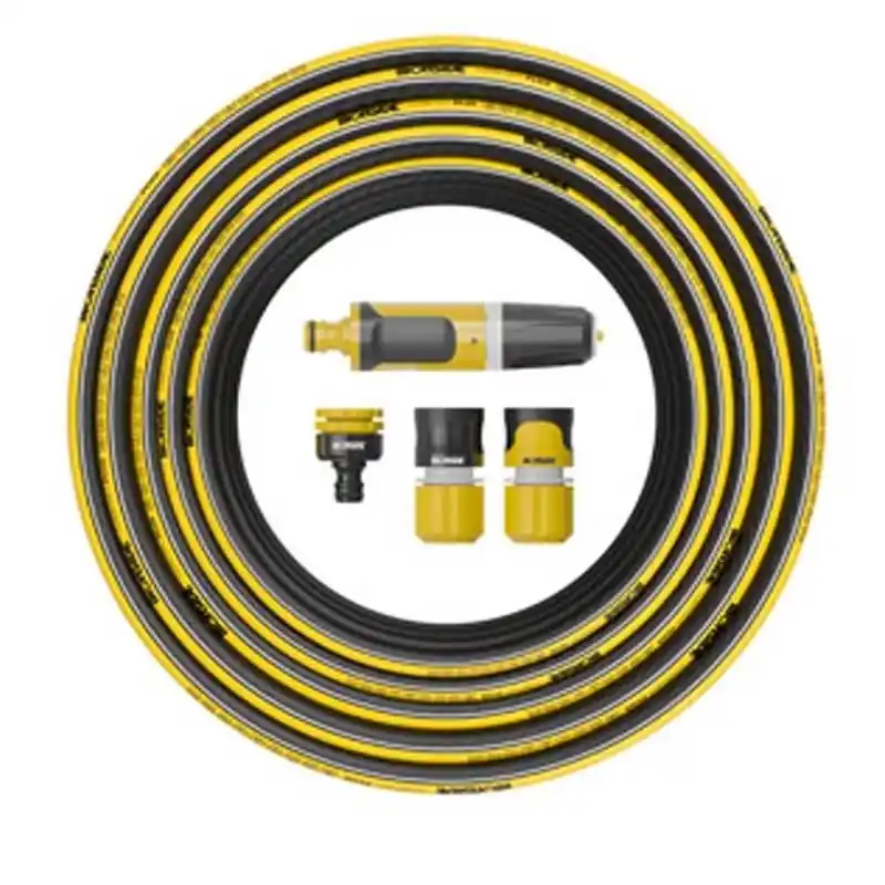 Manguera jardin ironside comfort plus 6 capas 15mm 10m + accesorios - Mangueras de riego jardín
