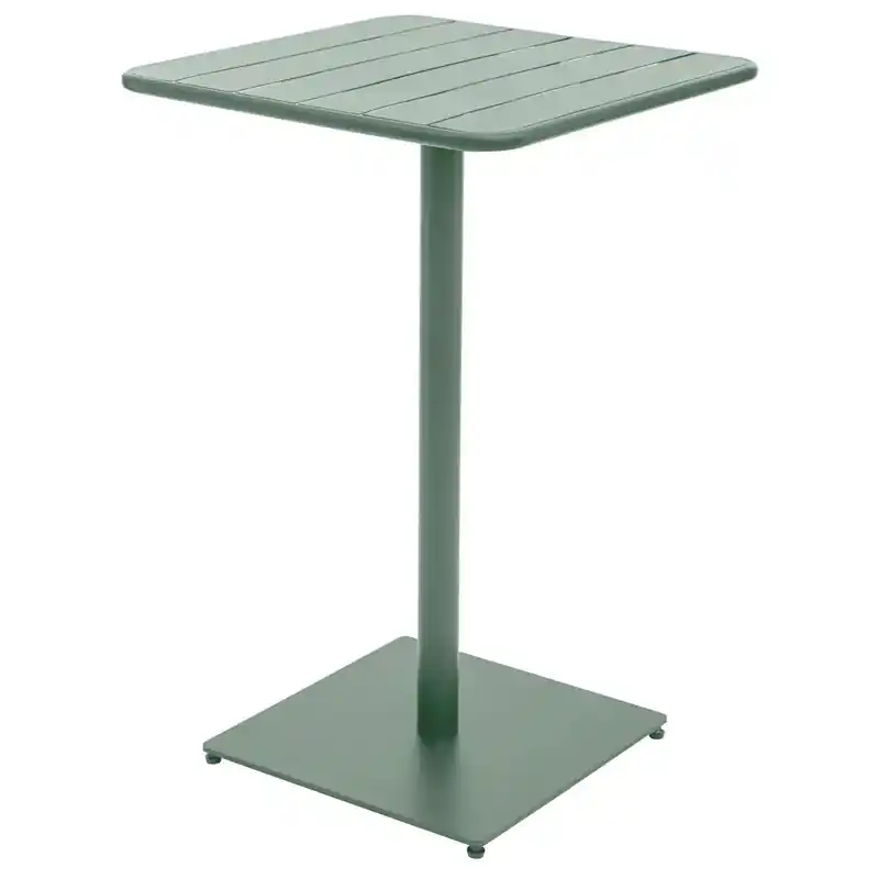 Mesa alta phuket acero verde 65cm - Mesas de jardín