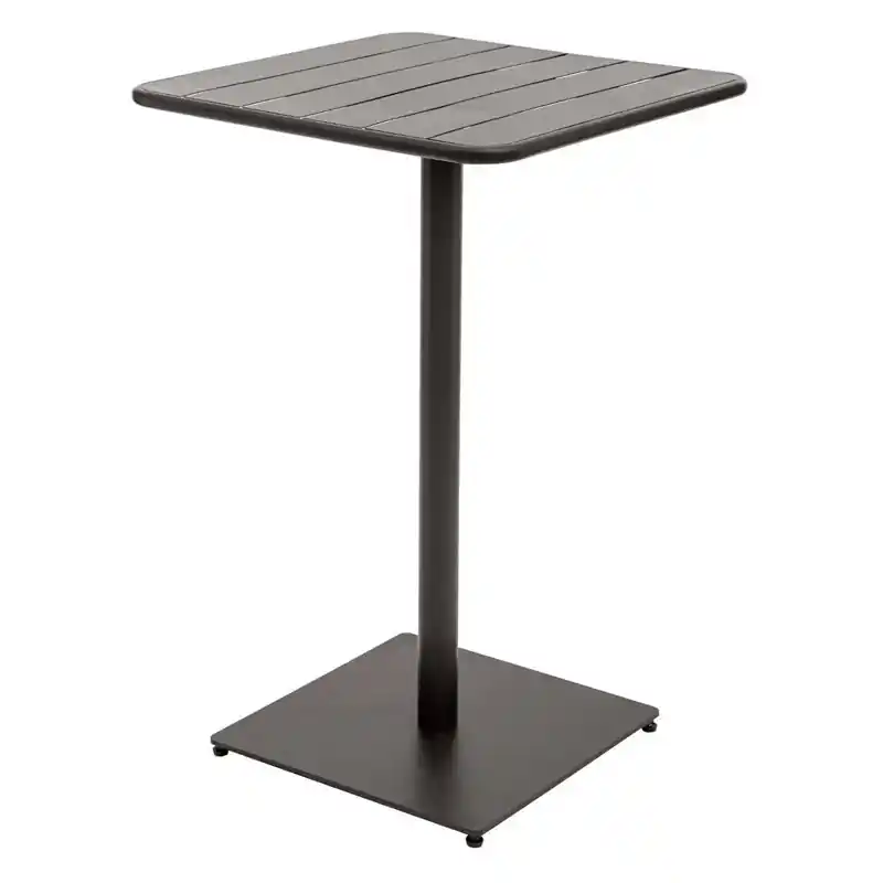 Mesa alta phuket acero antracita 65cm - Mesas de jardín