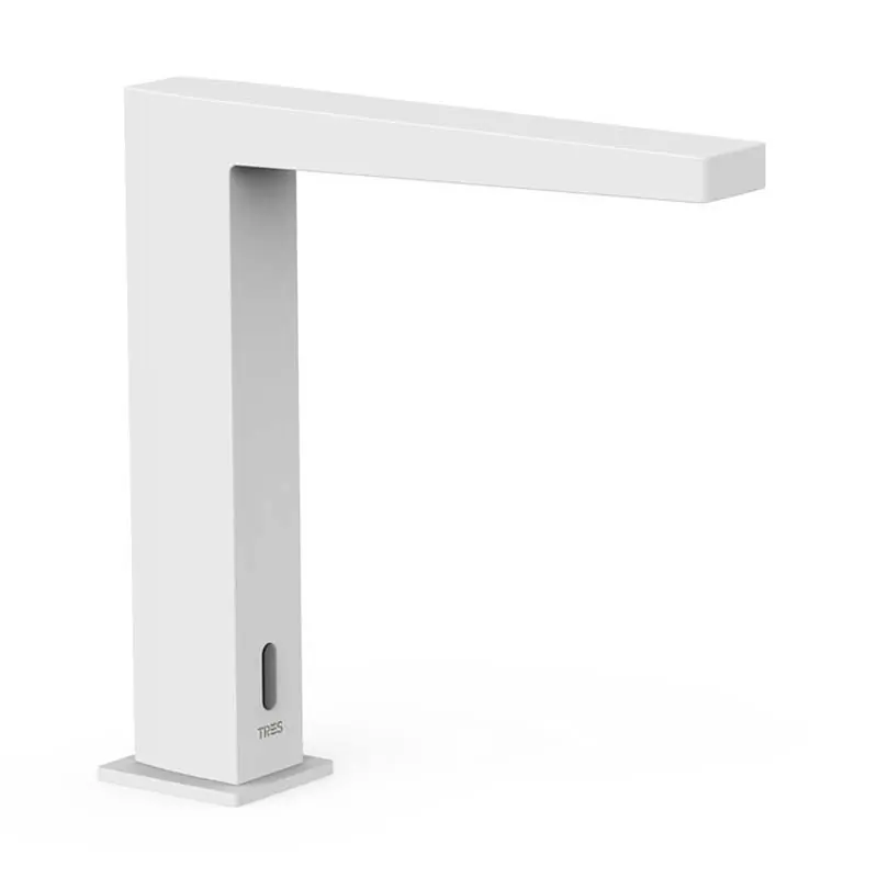 Monomando lavabo electronico slim tres 1 agua blanco mate 20261310bm - Griferia Slim-Tres