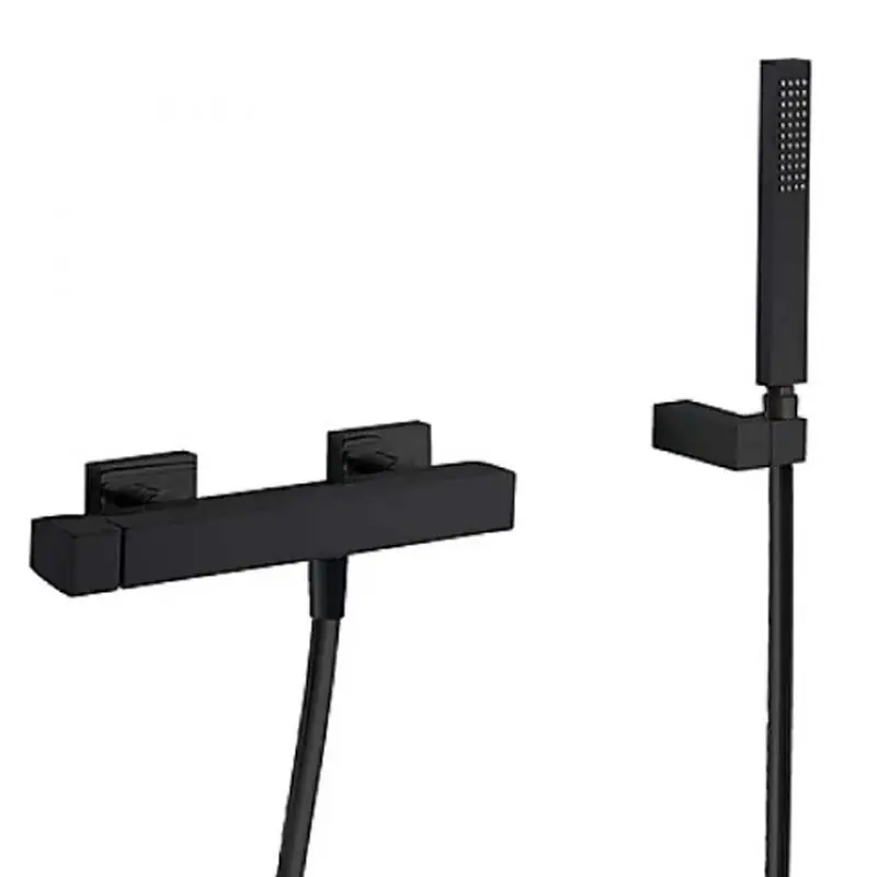 Monomando ducha slim tres mural 275mm negro mate 20216701nm - Griferia Slim-Tres