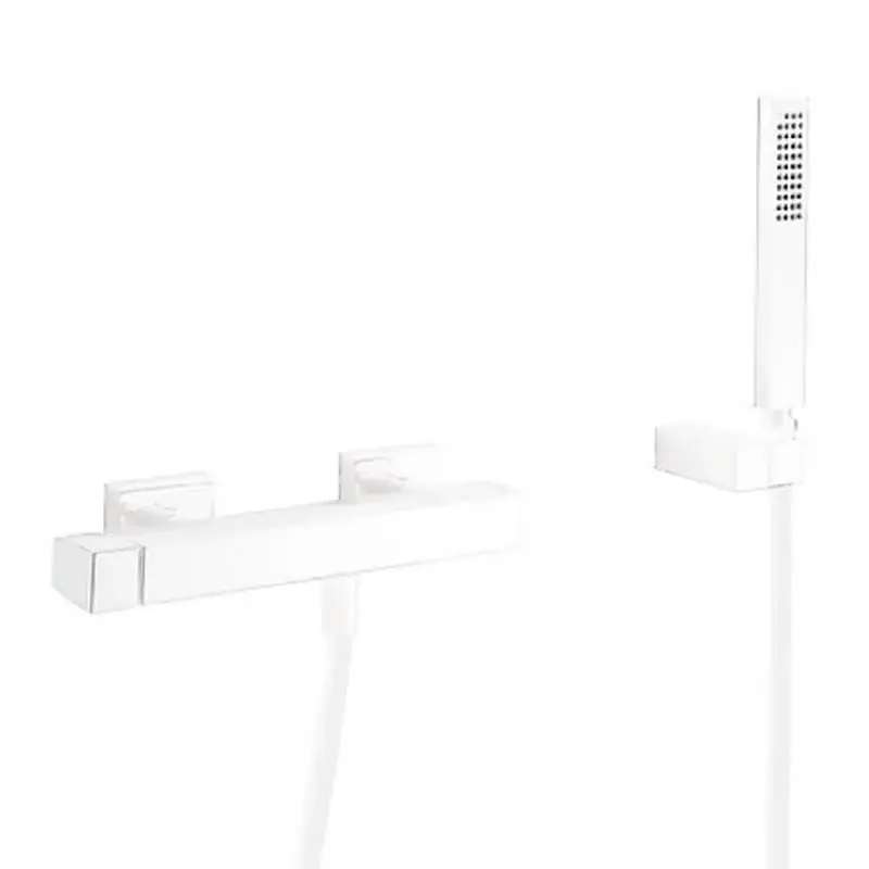 Monomando ducha slim tres mural 275mm blanco mate 20216701bm - Griferia Slim-Tres
