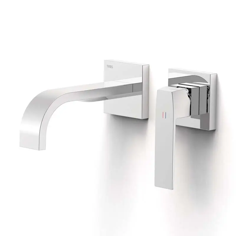 Monomando lavabo slim tres empotrado 180mm cromo 20230023 - Griferia Tres Slim empotrar