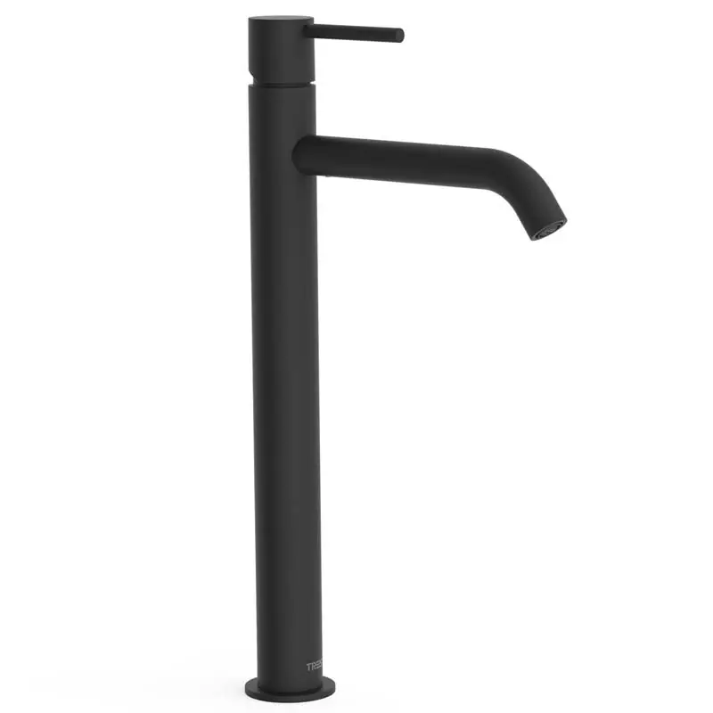 Monomando lavabo tres study alto 385mm negro mate 26230801nm - STUDY TRES monomando lavabo