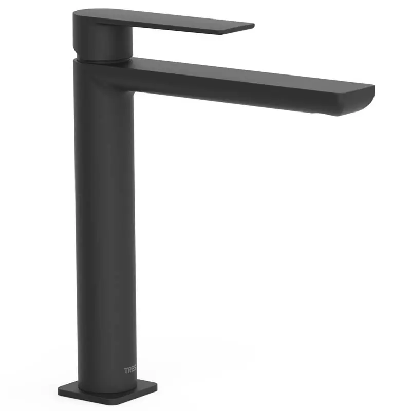 Monomando lavabo tres exclusive loft maneta 241mm negro mate 20020303nm - Griferia Loft-Tres