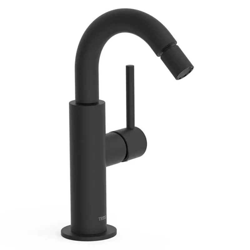 Monomando bide tres study maneta lateral 217mm negro mate 26222402nm - STUDY TRESmonomando bide