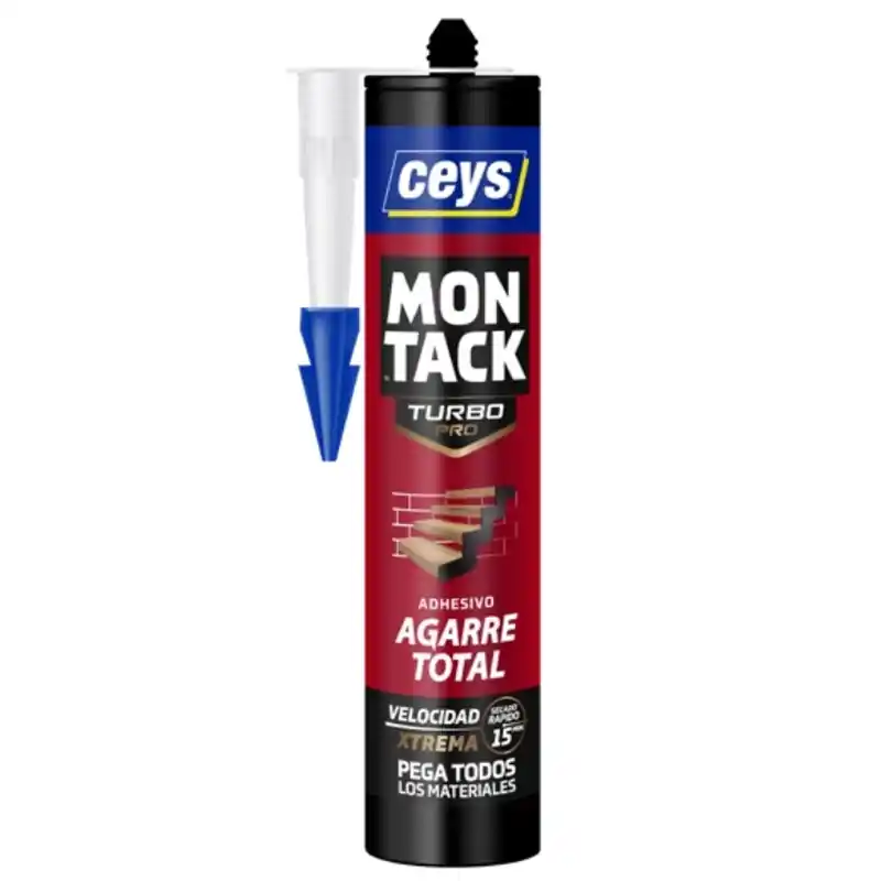 Adhesivo montaje ceys montack turbo pro 290ml blanco 4355 - Adhesivos de montaje
