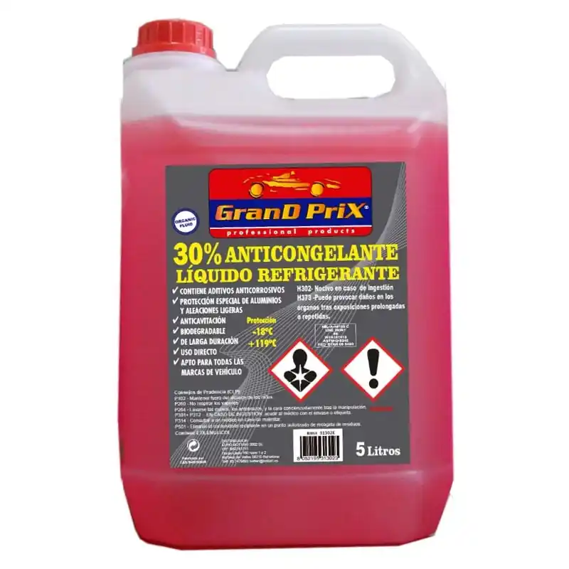 Anticongelante liquido refrigerante bottari 5l rosa - Accesorios para coche