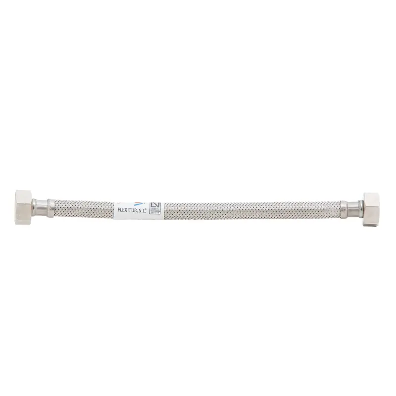 Conexion flexible h2o acero inox hembra 1/2 - hembra 3/8 30cm