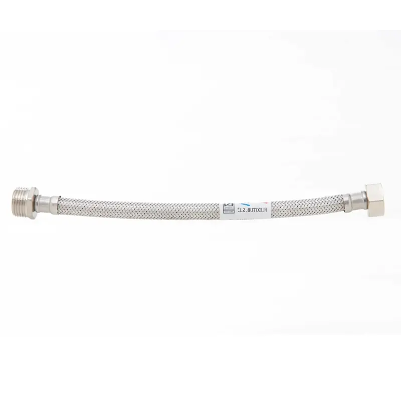 Conexion flexible h2o acero inox macho 3/8 - hembra 1/2 25cm