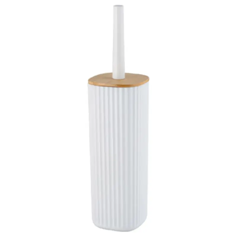 Escobillero baño wenko rotello bambu blanco - Escobilleros