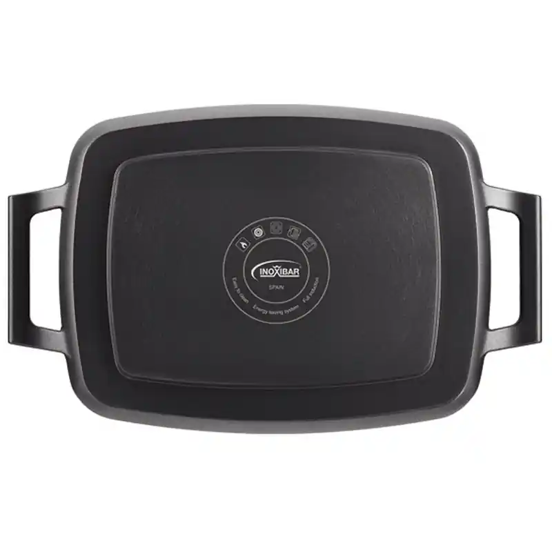 Plancha asar inoxibar 18246 negra 48x29cm - Planchas grills