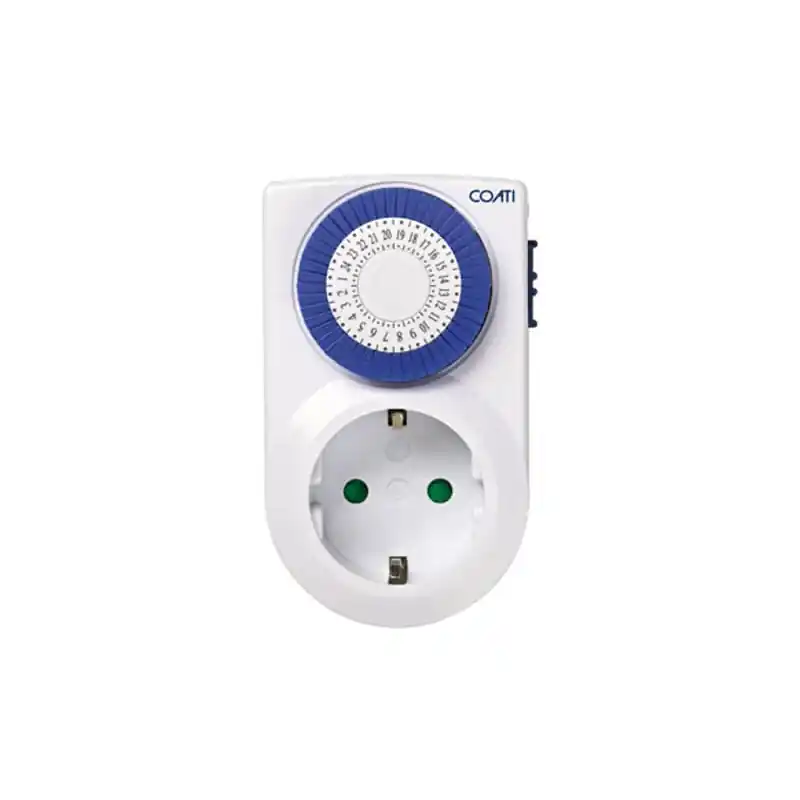 Programador mini diario 16a 230v/50hz blanco coati - Programador eléctrico