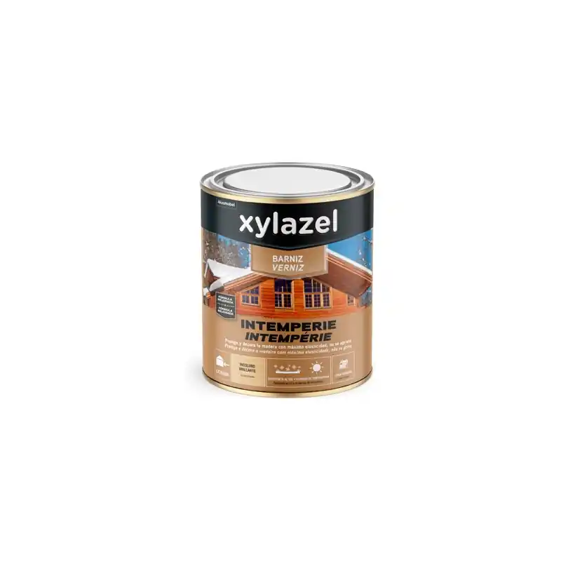 Barniz sintetico exterior intemperie xylazel brillante 750 ml incoloro - Barniz para madera exterior