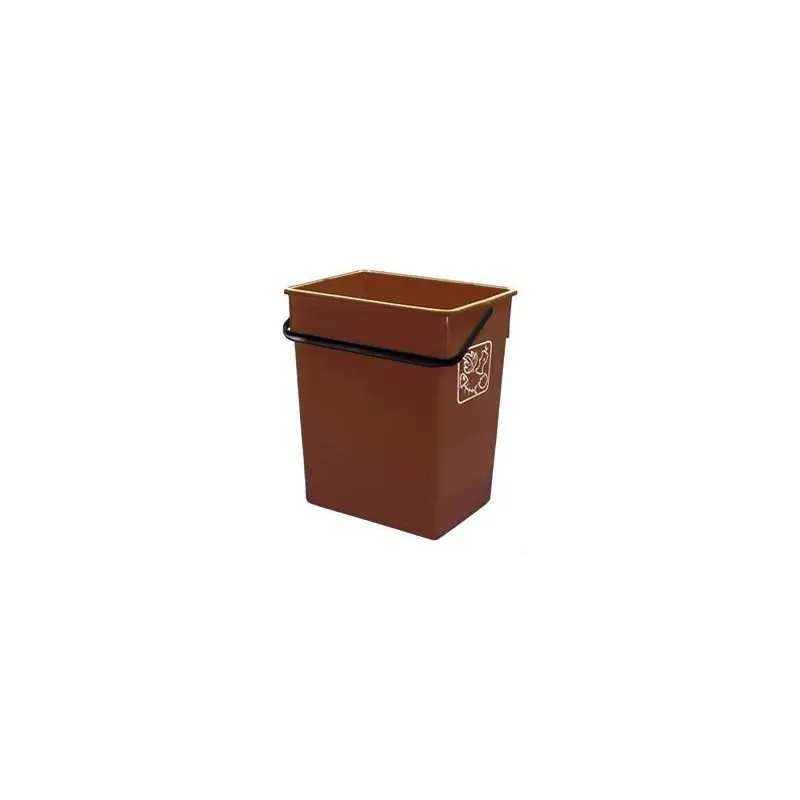 Cubeta reciclar con asa 15 l marron - Sartén Ambit