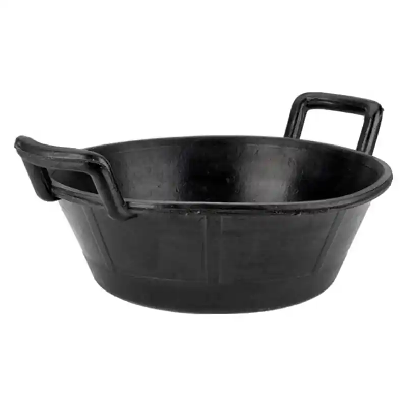 Cubo de caucho espuerta bellota 11 l negro - Cubos, gavetas y capazos