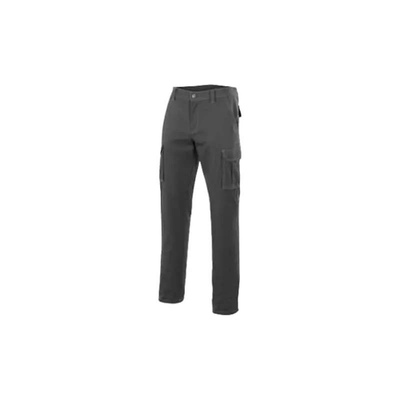 Pantalon multibolsillos velilla poliester / algodon 240 gr gris talla 40 103001 - Pantalones multibolsillos