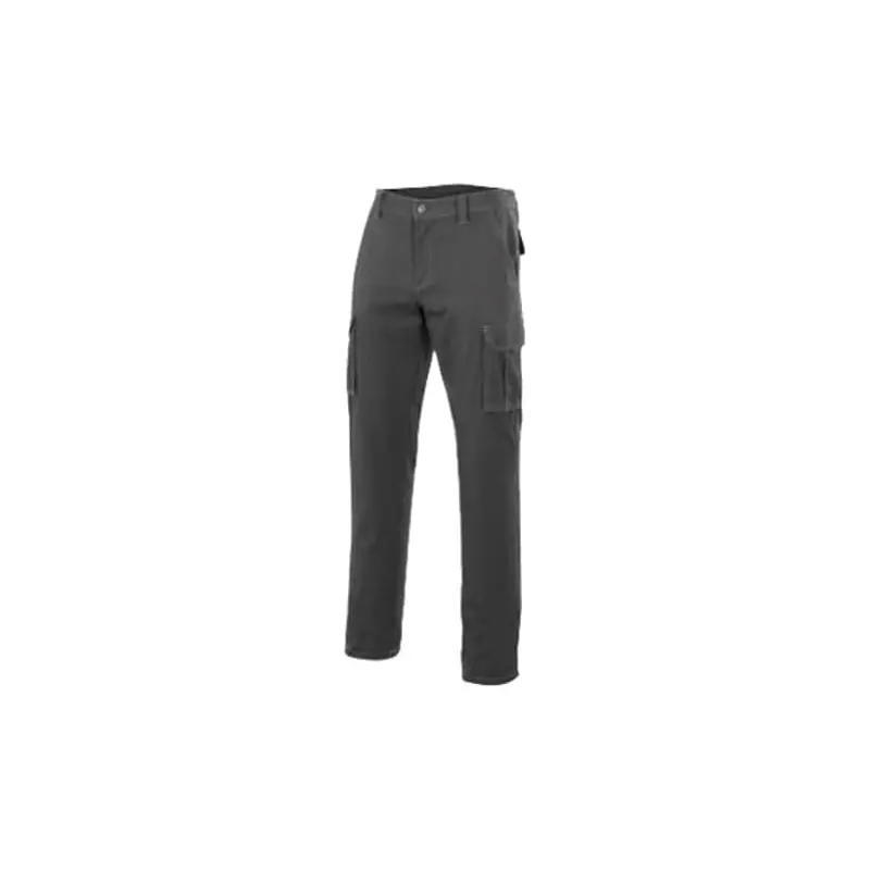 Pantalon multibolsillos velilla poliester / algodon 240 gr gris talla 44 103001 - Pantalones multibolsillos