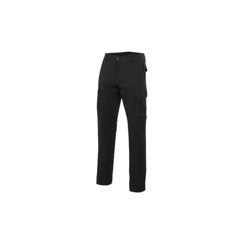 Pantalon poliester algodon 240 gr negro talla 46 - Pantalones multibolsillos