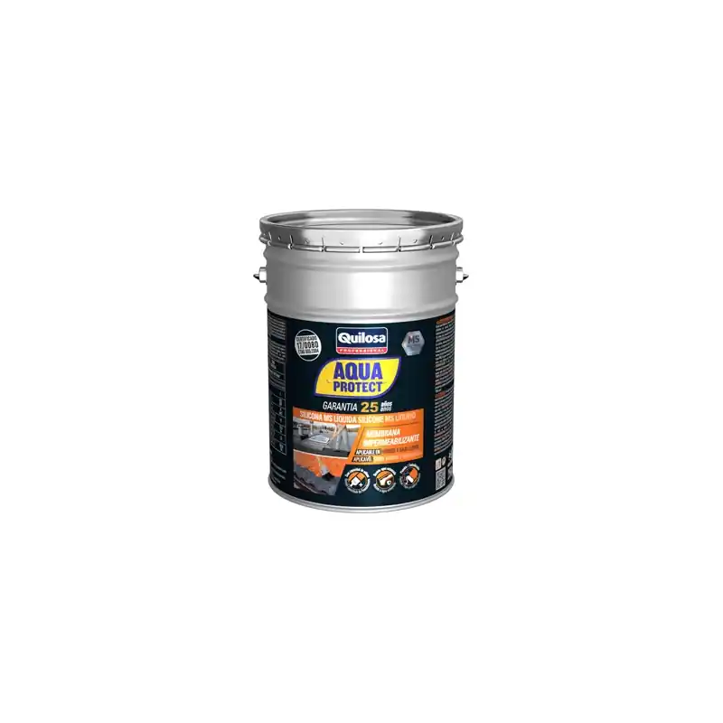 Silicona liquida impermeabilizante ms aqua protect 1 kg terracota - Impermeabilizante exterior