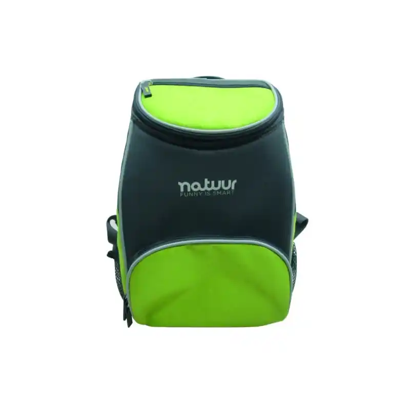 Nevera flexible mochila verde y gris 12 l - Neveras playa