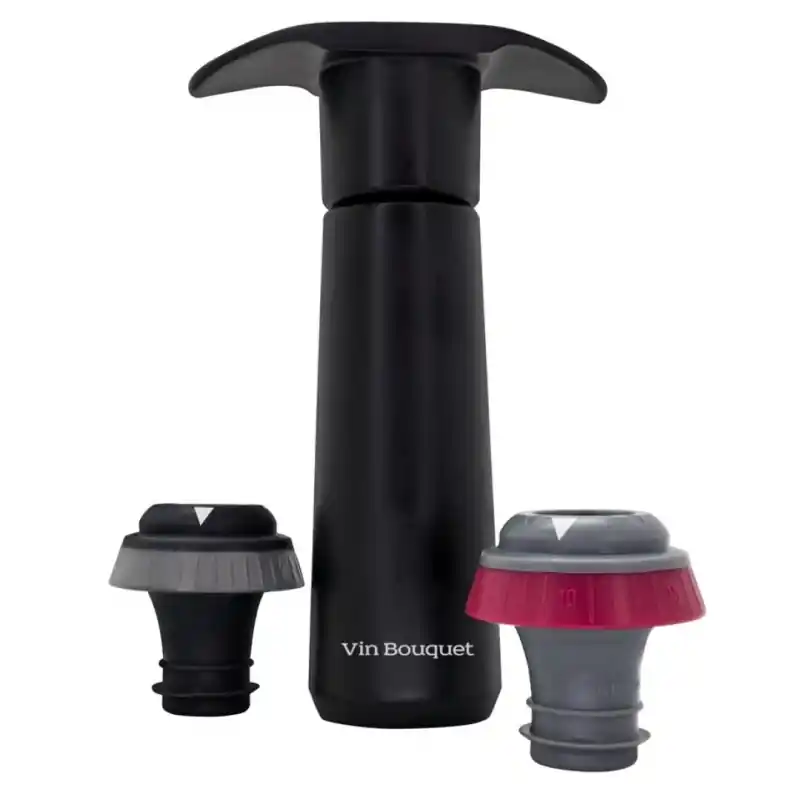 Bomba de vacio click con dos tapones - Accesorios para el vino
