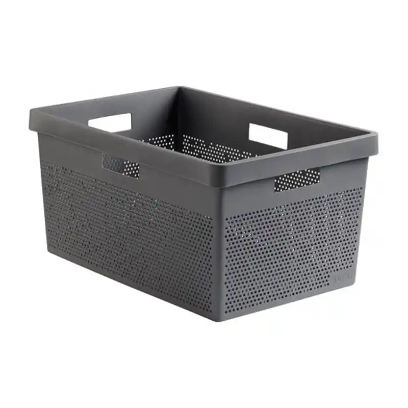 Cesta ordenacion bohol 40 l gris antracita - Cajas organizadoras