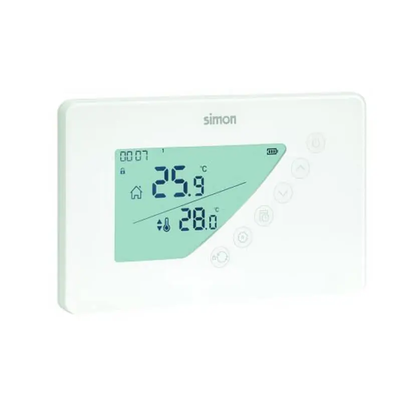 Termostato digital programable semanal simon - Termostatos calefacción