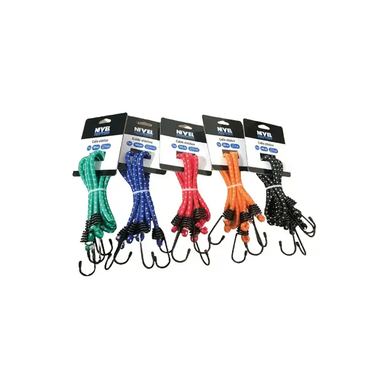 Pulpo elastico 100cm redondo blister 2ud 8mm - Accesorios para coche