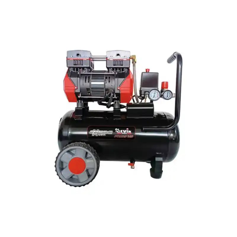 Compresor silent 24l 2hp cevik pro ca pro27xs - Compresores de aire