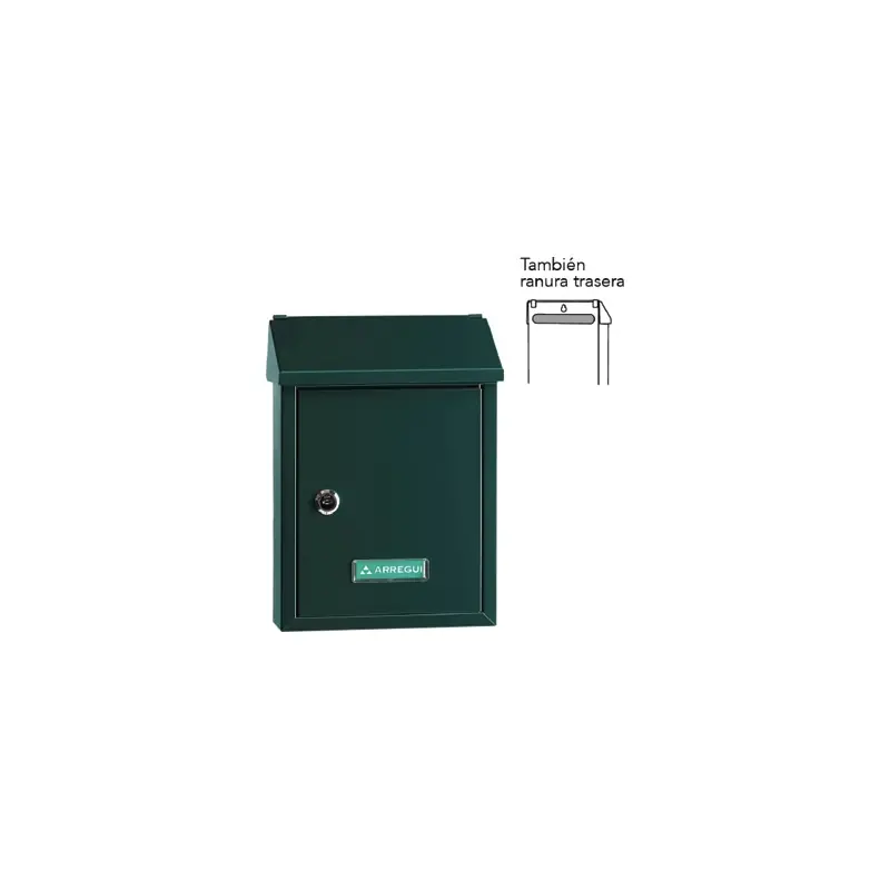 Buzon exterior acero smart verde - Buzones exteriores