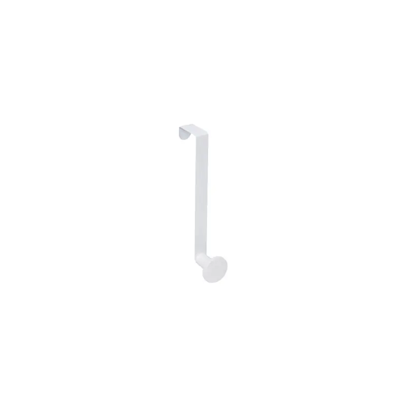 Gancho puerta pomo blanco 40 x 200 mm blanco - Percheros de pared