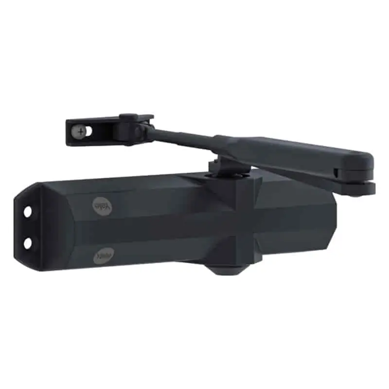 Cierrapuertas 4500 yale brazo retenedor fuerza 2-4 negro