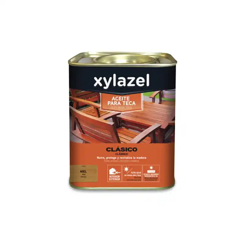 Aceite teca xylazel protector al agua 750 ml teca - Aceite para madera