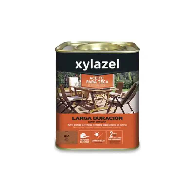 Aceite teca xylazel larga duracion 750 ml teca - Aceite para madera
