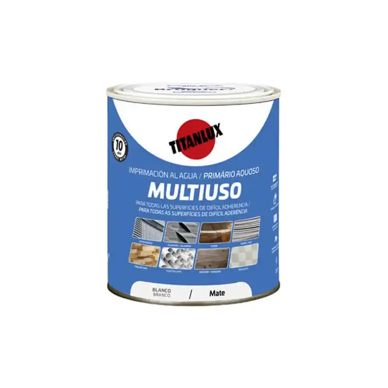 Imprimacion al agua multiuso mate 750 ml blanco - Imprimación