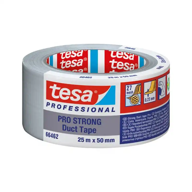 Cinta americana tesa eco pro strong 25 m x 50 mm gris