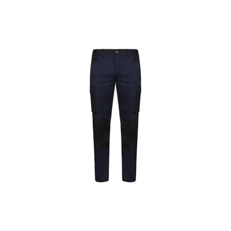 Pantalon stretch 240 gr solid match navy negro talla 50 - Pantalones multibolsillos