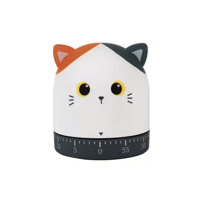 Temporizador cocina gato - naranja 6 x 6 x 7 cm