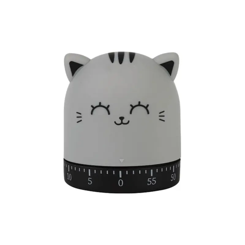 Temporizador cocina gato - gris 6 x 6 x 7 cm