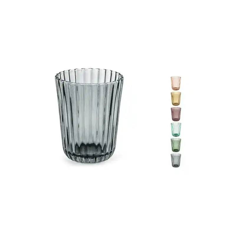 Vaso vidrio color grabado emily 24 cl - Vasos