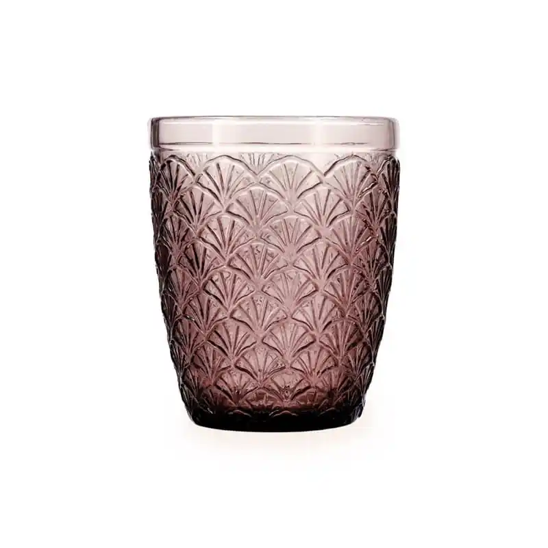 Vaso vidrio rose moon 29 cl rosa - Vasos