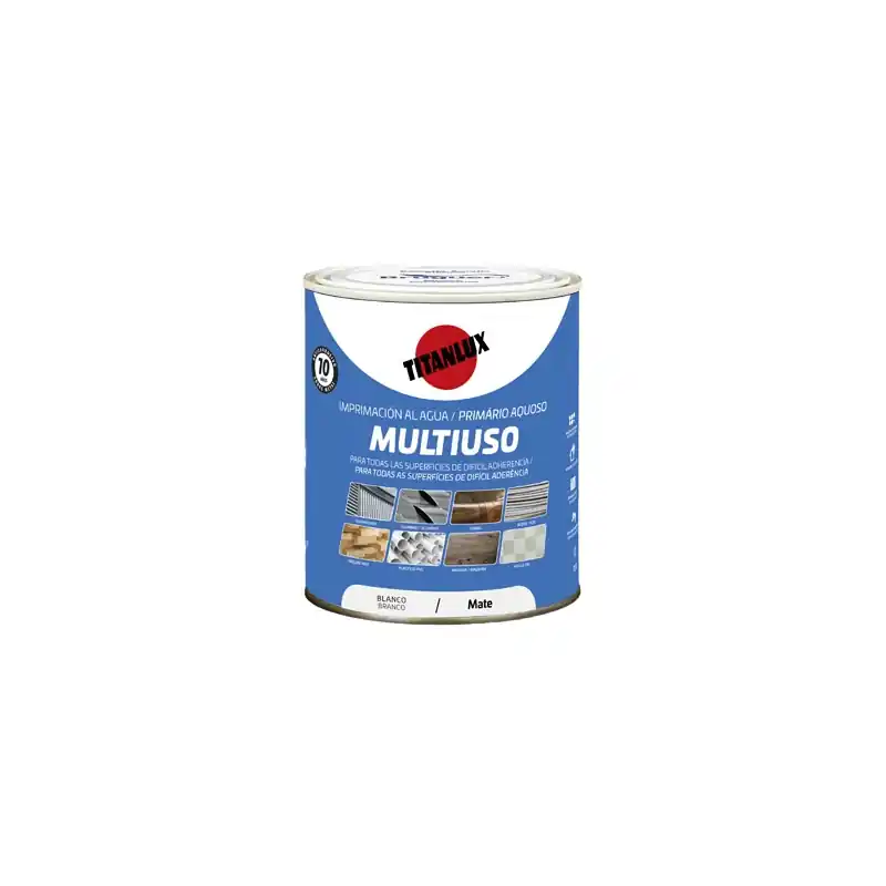 Imprimacion al agua multiuso mate 2,5 l blanco - Imprimación