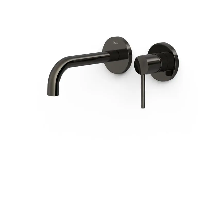 Monomando lavabo tres exclusive study empotrado 177mm negro metalizado 26230021km - Griferia Tres Study empotrado