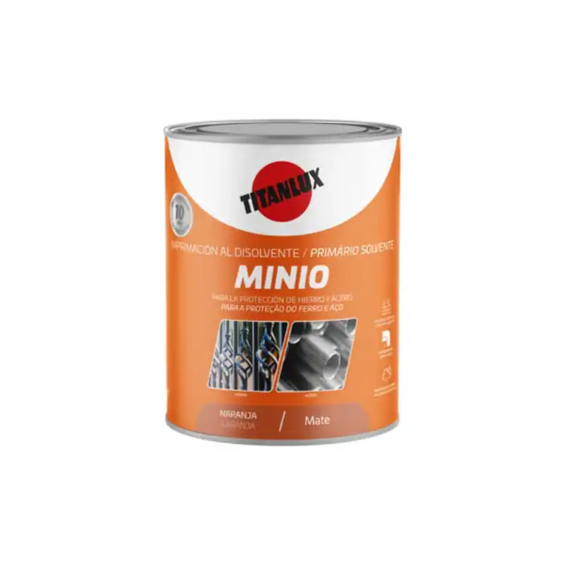 Imprimacion antioxido minio sintetico 750 ml naranja - Imprimación