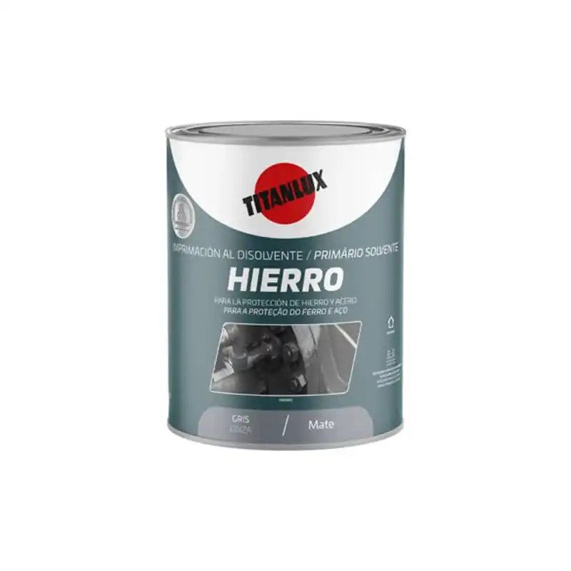 Imprimacion sintetica titanlux para hierro 4 l gris - Imprimación