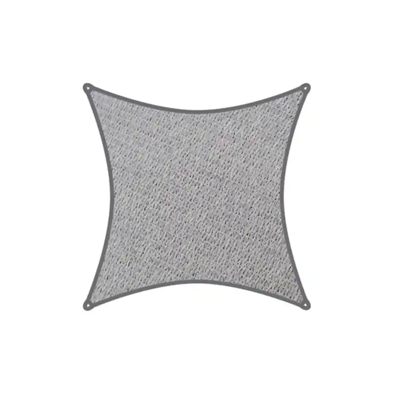 Toldo vela sombreo cuadrado 5,4x5,4 m gris claro - Toldos