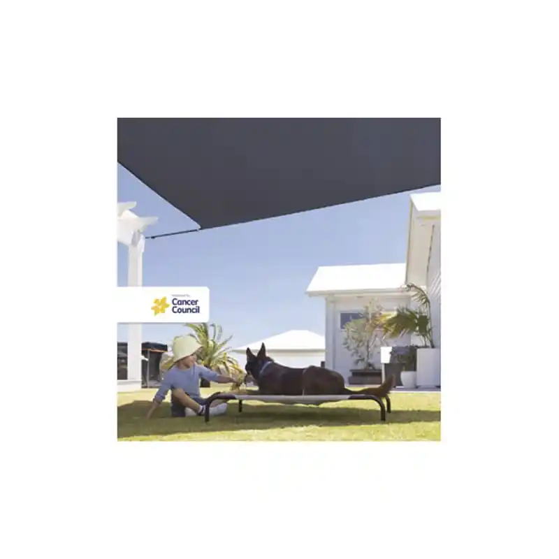 Toldo vela sombreo rectangular 5 x 3 m antracita