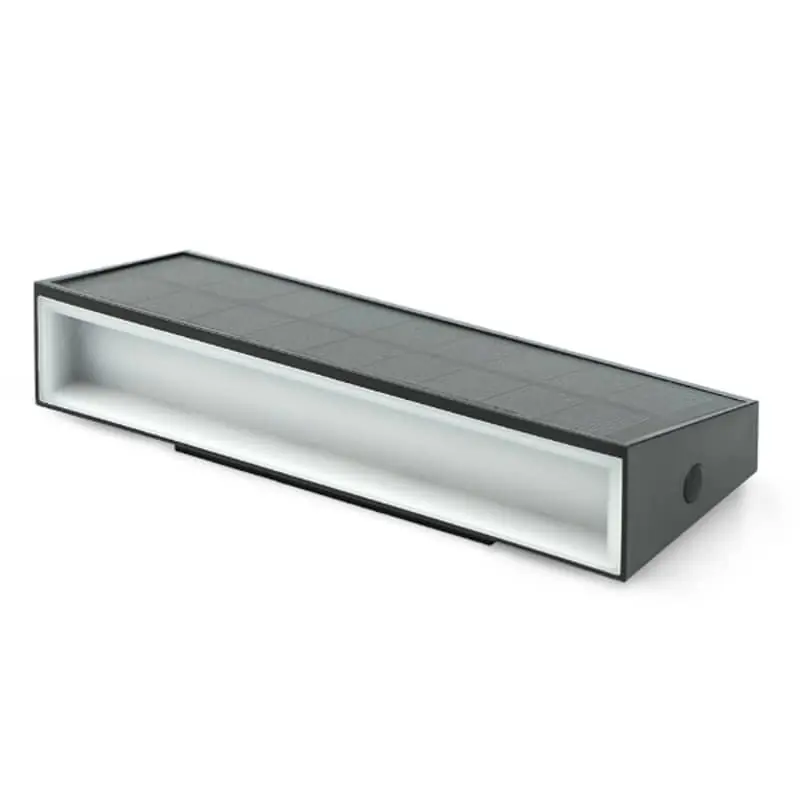 Aplique led solar veta 700lm sensor crep. 26h ip44 - Apliques de exterior